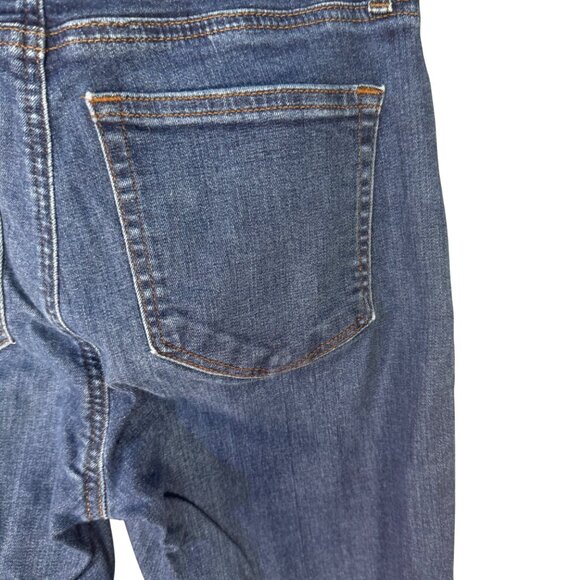 Loft Curvy Skinny Crop Jeans Size 2 Dark Wash Denim - Picture 9 of 9